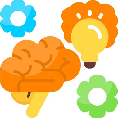 Akıllı Beyin Ağı vektör çizimi