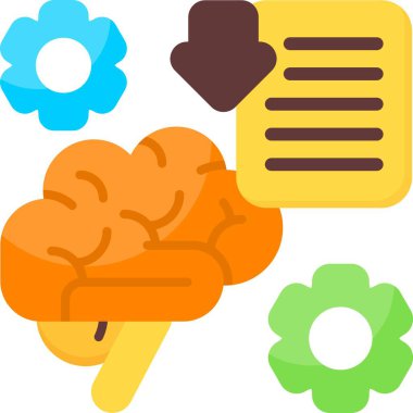 Bilgi Girdisi Web simgesi vektör illüstrasyonu