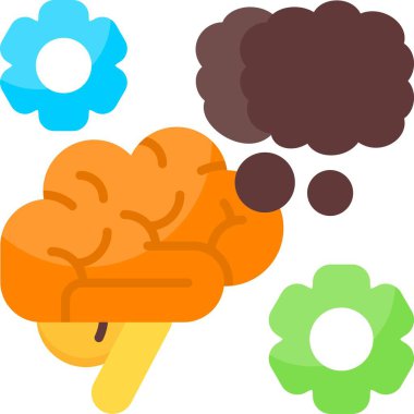 Düşünce Kabarcık Web ikonu vektör çizimi