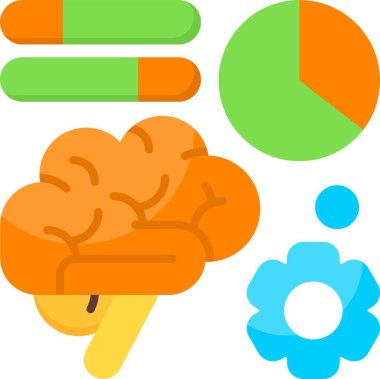 Görselleştirme web simgesi vektör illüstrasyonu