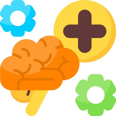 Pozitif Düşünme Ağı vektör çizimi