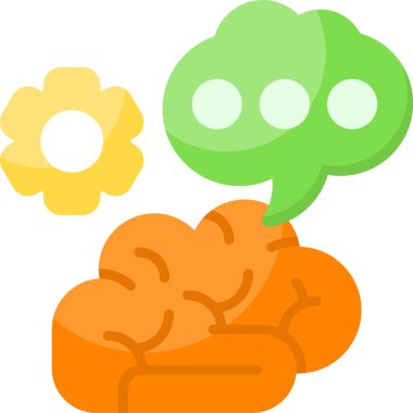 Açık Düşünen Ağ ikonu vektör illüstrasyonunu aç