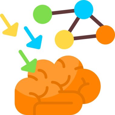Bilinçli Zihin Web simgesi vektör illüstrasyonu
