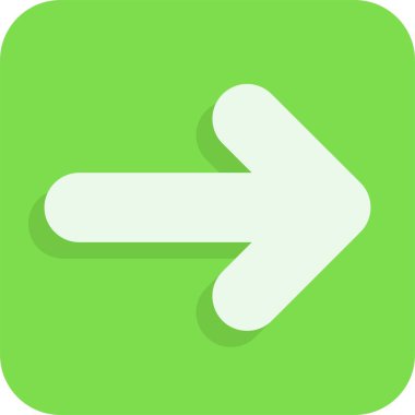 Yön ok ikonu vektör illüstrasyonu 