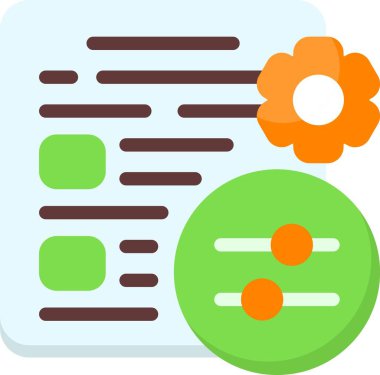 Teknik seçenekler web simgesi vektör illüstrasyonu