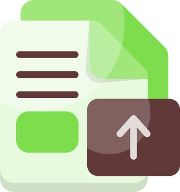 Dosya web simgesi vektör illüstrasyonunu yükle