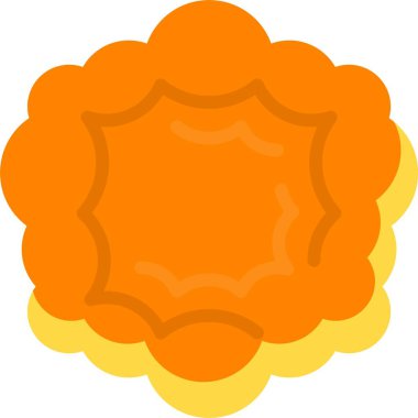 Patlama web simgesi vektör çizimi