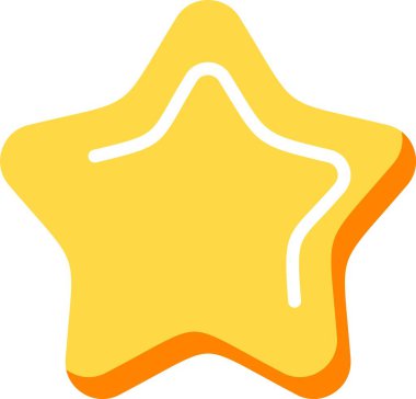 Yıldız web simge vektör çizim