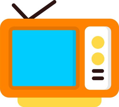 TV web simge vektör çizim
