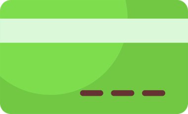 Kredi kartı web simgesi vektör illüstrasyonu