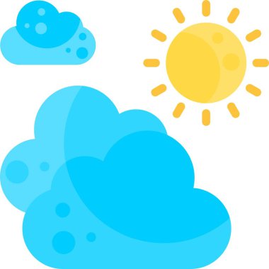 Düz biçim vektöründe hava simgesi belirlendi