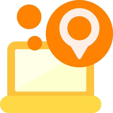 Pin konumu ikon vektör illüstrasyonu 