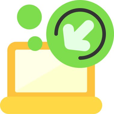 Bilgisayar. Web simgesi basit illüstrasyon