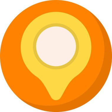 Pin konumu ikon vektör illüstrasyonu 