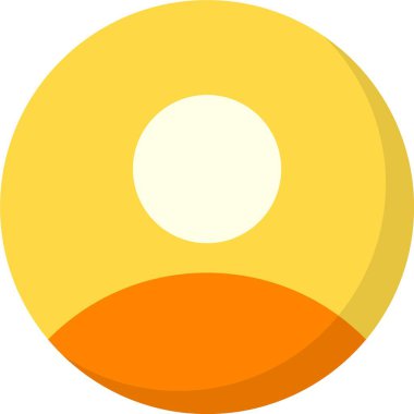 Paskalya yumurtası ikonu düz stil