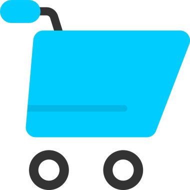 Alışveriş arabası ikonu. vektör illüstrasyonu