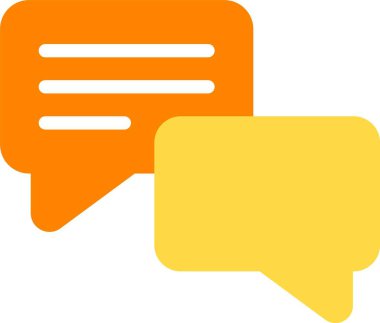 Sohbet, mesaj simgesi vektör illüstrasyonu