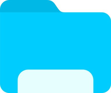 Klasör web simge vektör çizim