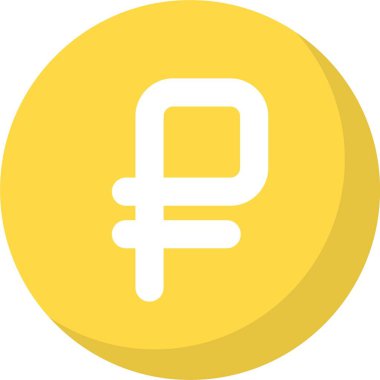 Ruble web simgesi vektör illüstrasyonu