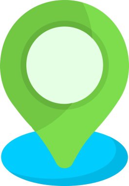 harita pin web simgesi vektör illüstrasyonu