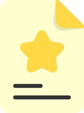 Favori Belge Web simgesi vektör illüstrasyonu