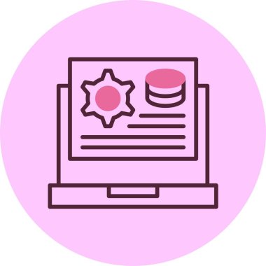 Uygulama Ağ simgesi vektör illüstrasyonu ayarlanıyor