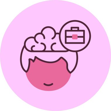 Evrak Çantası'nı web simge vektör çizim