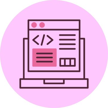 Kod Yeniden Oluşturma Web simgesi vektör çizimi