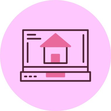 Ev web simge vektör çizim