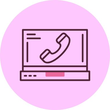 Telefon web simge vektör çizim