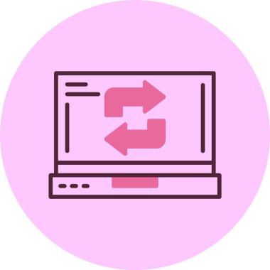 Web simgesi vektör illüstrasyonunu tazele