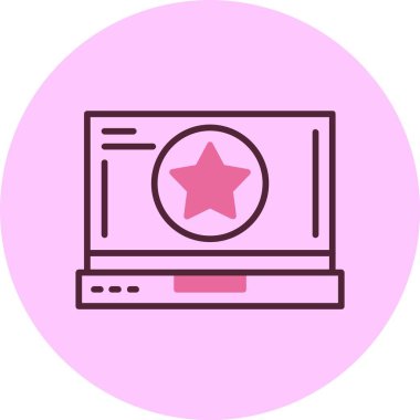 Yıldız web simge vektör çizim