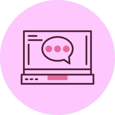 yorum web simge vektör çizim