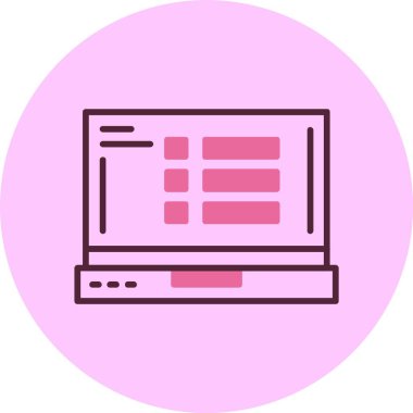 menü web simgesi vektör illüstrasyonu