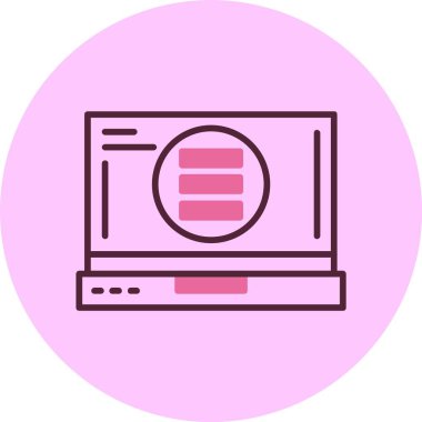 Hamburger menüsü web simgesi vektör illüstrasyonu