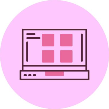 menü web simgesi vektör illüstrasyonu