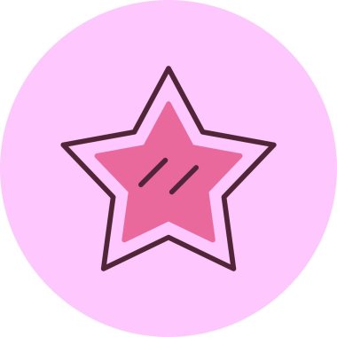 Favori web simgesi vektör illüstrasyonu