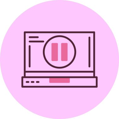 Web simgesi vektör resimlemesini duraklat