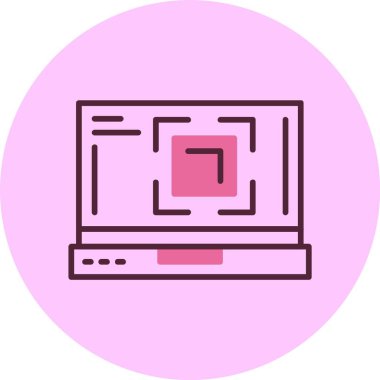 Tam ekran ağ ikonu vektör illüstrasyonu