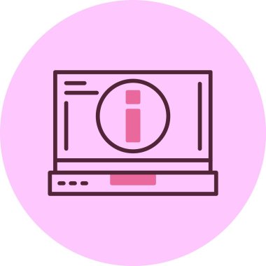 bilgi web simgesi vektör illüstrasyonu