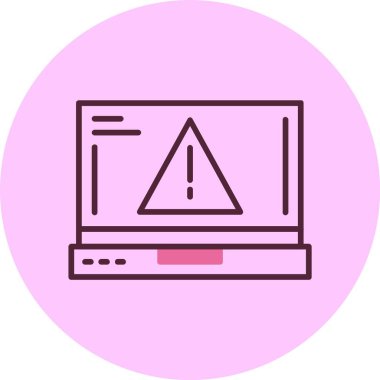 Hata web simgesi vektör illüstrasyonu