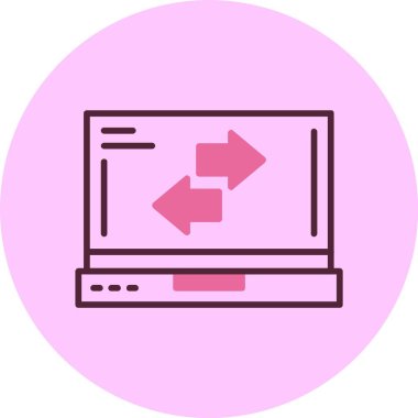 Web simgesi vektör illüstrasyonunu tazele