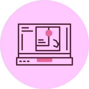 GPS web simgesi vektör illüstrasyonu