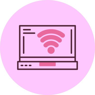 wi fi web simgesi vektör illüstrasyonu