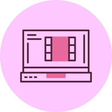 video web simgesi vektör illüstrasyonu