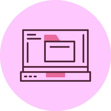 Klasör web simge vektör çizim