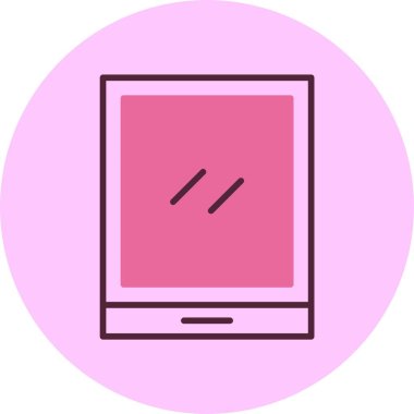 tablet web simgesi vektör illüstrasyonu