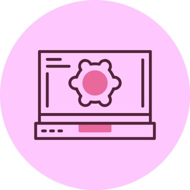 Dişli web simge vektör çizim