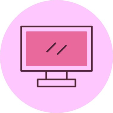 Lcd web simgesi vektör illüstrasyonu