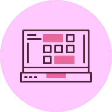 Izgara ağ simgesi vektör illüstrasyonu